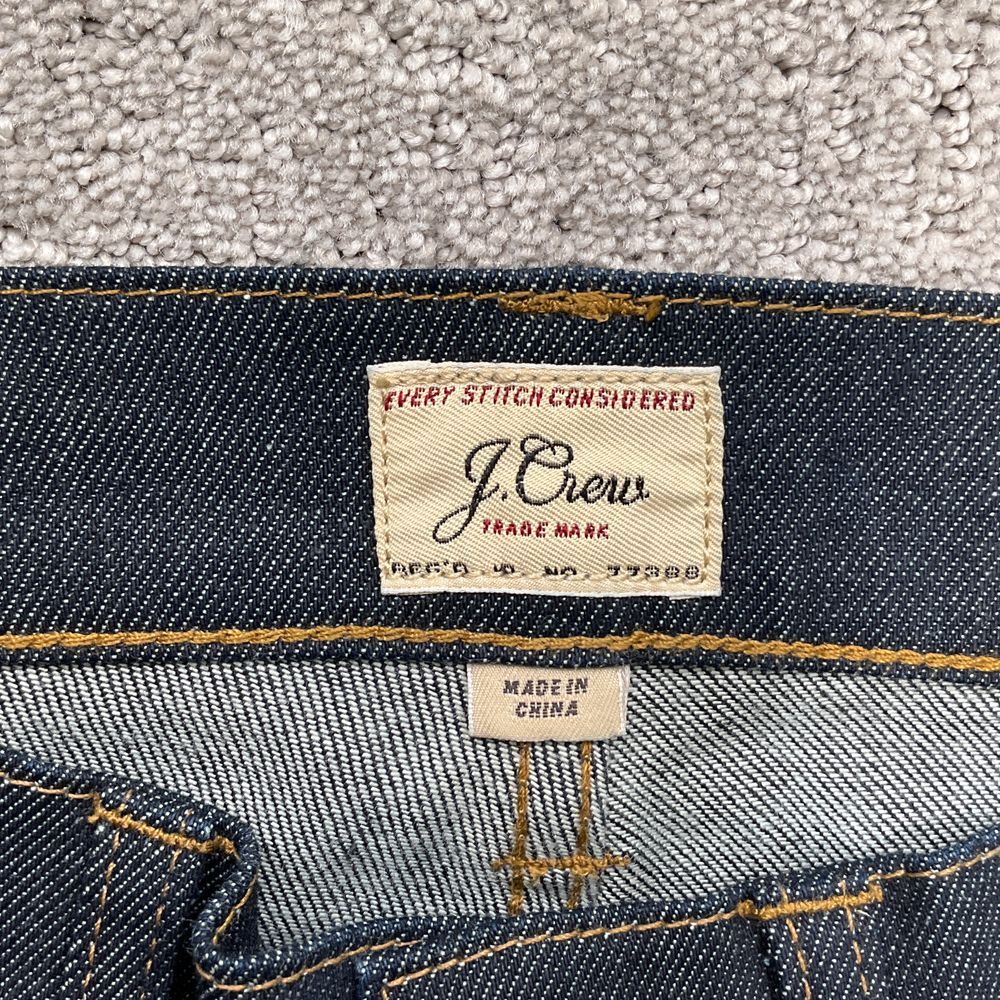J Crew 250 Jeans Men 31W 32L Indigo Blue Kurabo Japanese Skinny Leg Denim - Picture 3 of 14